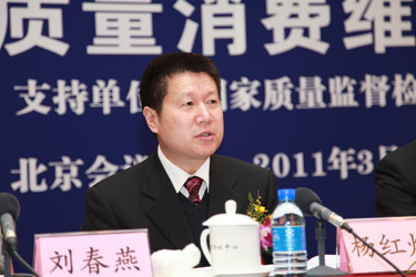 中國消費者協(xié)會副會長兼秘書長楊紅燦